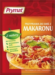 PRYMAT PRZYPRAWA DO SPAGHETTI I DAŃ Z MAKARONU 20g
