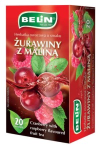 Herbata expresowa ŻURAWINA MALINA 20T BELIN