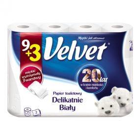PAPIER TOALETOWY  9+3 XXL BIAŁY VELVET