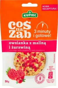 KUPIEC COŚ NA ZĄB OWSIANKA  MALINOWO-ŻURAWINOWA 50G