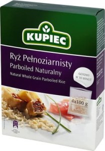 KUPIEC RYŻ PEŁNOZIARNISTY PARBOILED 400G