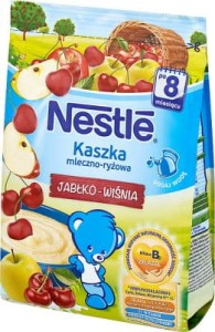 KASZKA MLECZNO-RYŻOWA JABŁKO-WIŚNIA 230G