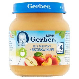 Gerber Mus jabłkowy z brzoskwiniami