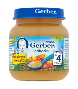 GERBER PRZETARTE JABŁKA 125G