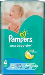 Pampers pieluchy activ baby-dry 4:7-14 kg Maxi