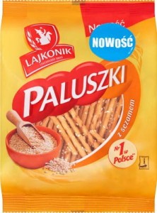 LAJKONIK  PALUSZKI Z SEZAMEM 150G