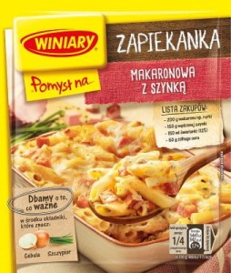 WINIARY POMYSŁ NA ZAPIEKANKĘ MAKARONOWĄ Z SZYNKĄ 35 G