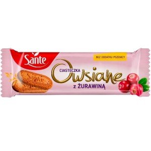 CIASTKA OWSIANE Z ŻURAWINĄ