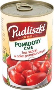 PUDLISZKI POMIDORY CAŁE W SOKU 400G