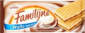 WAFLE FAMILIJNE ŚMIETANKOWO-KAKAOWE 180G