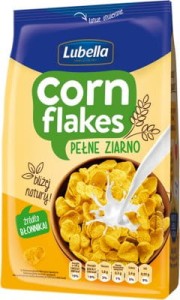 LUBELLA CORN FLAKES PEŁNOZIARNISTE PŁATKI KUKURYDZIANE 500G