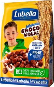 MLEKOŁAKI PŁATKI ŚNIADANIOWE CHOCO KULKI KULECZKI CZEKOLADOWE 250G