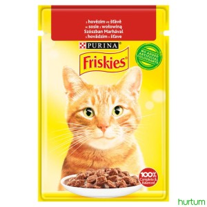 Friskies Karma dla kotów w sosie z wołowiną 85 g