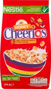 NESTLE CHEERIOS PŁATKI ŚNIADANIOWE MIODOWE 250G