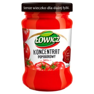 ŁOWICZ KONCENTRAT POMIDOROWY 30% 190 G