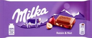 MILKA CZEKOLADA Z RODZYNKAMI I ORZECHAMI 100G