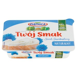 Piątnica Twój Smak Serek śmietankowy naturalny 135 g