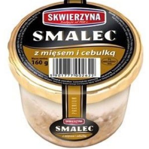 Skwierzyna Smalec z mięsem i cebulką 160g