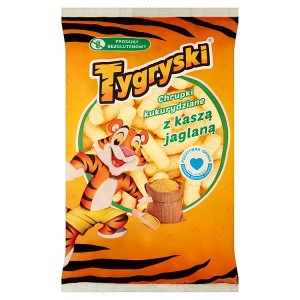 Tygryski Chrupki kukurydziane z kaszą jaglaną 50 g