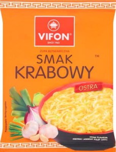 Vifon zupa błyskawiczna w proszku krabowa ostra
