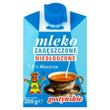 MLEKO NIESŁODZONE 200G KARTON GOSTYŃ