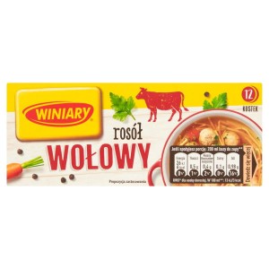 Winiary bulion w kostkach 12 kostek rosół wołowy 120g