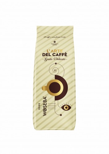 Woseba, kawa ziarnista L’Arte Del Caffè Gusto Delicato 500g stab front.jpg