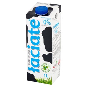 MLEKO ŁACIATE ODTŁUSZCZONE 0% 1L