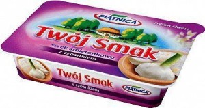 Piątnica Twój Smak Serek śmietankowy z czosnkiem 135g