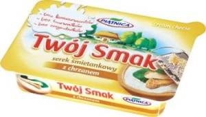 Piątnica Twój Smak Serek śmietankowy z chrzanem 135 g