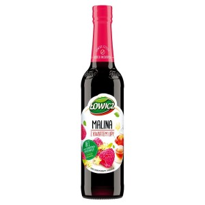 ŁOWICZ SYROP MALINA Z KWIATEM LIPY 400ML