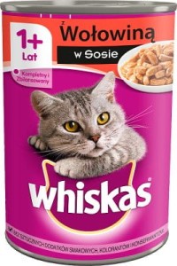WHISKAS WOŁOWINA 400G PUSZKA
